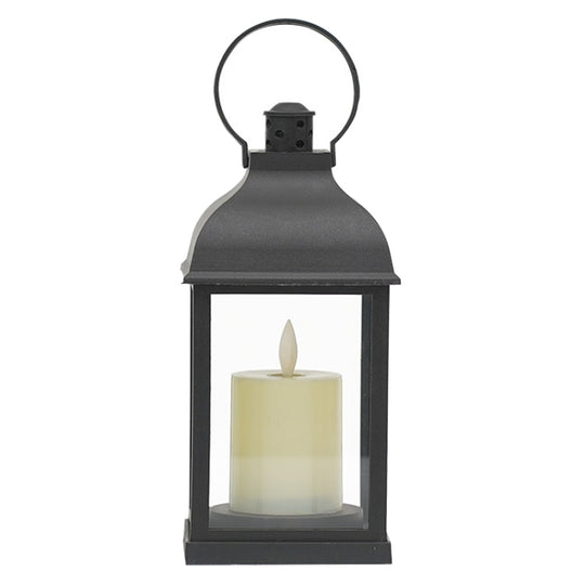 Retro LED Electronic Candle Wind Light Horse Light Party Home Decoration Ambient Lights, Style: Single Layer (Black)
