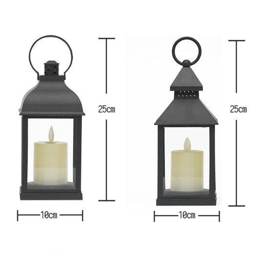 Retro LED Electronic Candle Wind Light Horse Light Party Home Decoration Ambient Lights, Style: Single Layer (Black) - Night Lights by buy2fix | Online Shopping UK | buy2fix