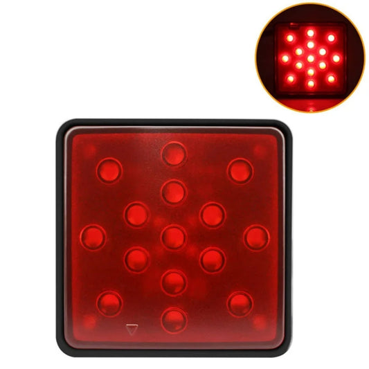 Automotive LED Trailer Lights Universal Rear Brake Lights, Color: Red Shell 15 Lights - Warning Lights by buy2fix | Online Shopping UK | buy2fix