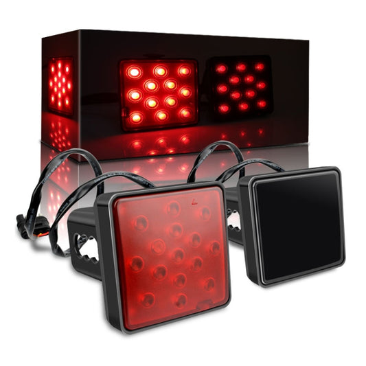Automotive LED Trailer Lights Universal Rear Brake Lights, Color: Red Shell 12 Lights - Warning Lights by buy2fix | Online Shopping UK | buy2fix