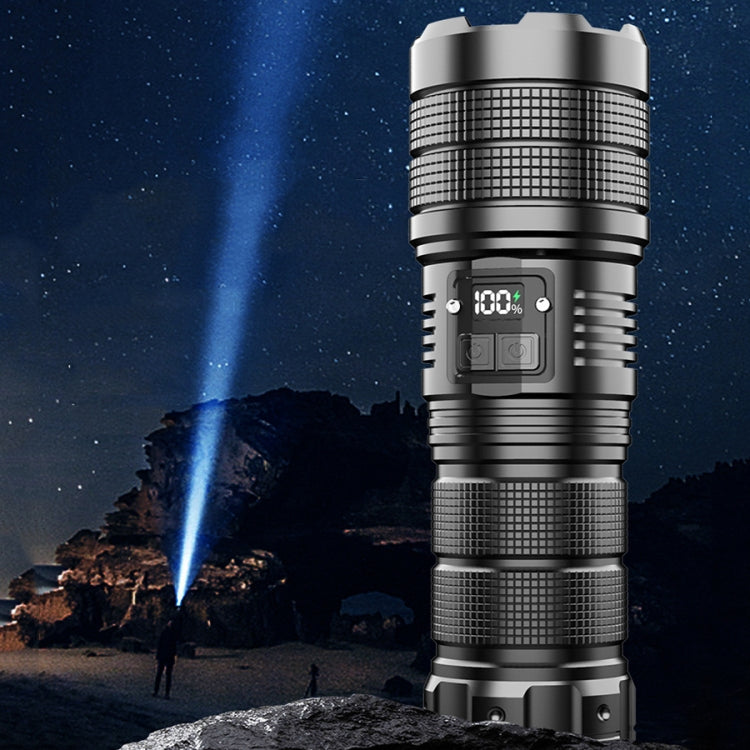 X9 Outdoor White Laser Digital Display Zoom Flashlight Long Range Lighting Flashlight(without Batteries) - LED Flashlight by buy2fix | Online Shopping UK | buy2fix