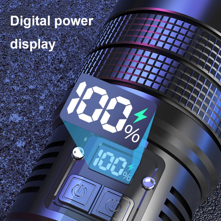 X9 Outdoor White Laser Digital Display Zoom Flashlight Long Range Lighting Flashlight(without Batteries) - LED Flashlight by buy2fix | Online Shopping UK | buy2fix