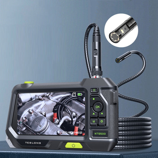 Teslong NTS500 5.5mm-3M Dual Lens 5 Inch Large Screen Industrial Pipe Borescope Industrial Inspection Tools -  by TESLONG | Online Shopping UK | buy2fix