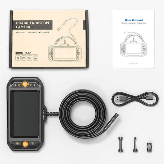 Teslong TS43S HD Camera Probe 4.3 Inch Screen All-In-One Industrial Borescope Auto Repair Tools, Specification: 8.0mm Dual Lens -  by TESLONG | Online Shopping UK | buy2fix