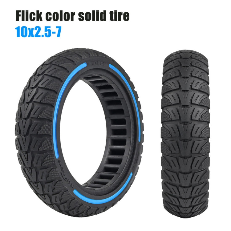 10 x 2.5-7 Inch Colorful Flick Off-Road Honeycomb Tires For Xiaomi Scooter 4 / 4 Pro(Yellow) - Accessories & Parts by buy2fix | Online Shopping UK | buy2fix