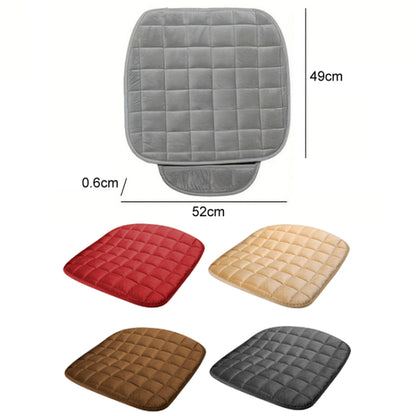 Car Winter Backless Plush Non-slip Non-binding Seat Cushion, Color: Front Row Coffee by buy2fix