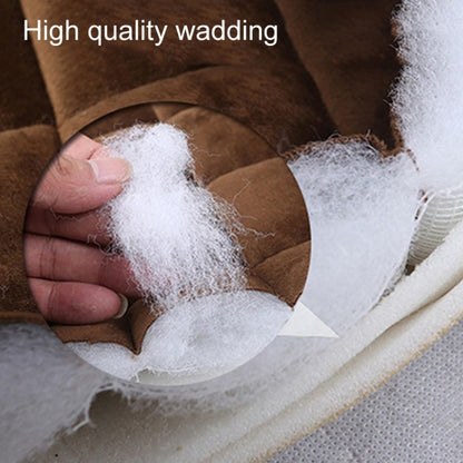 Car Winter Backless Plush Non-slip Non-binding Seat Cushion, Color: Front Row Coffee by buy2fix