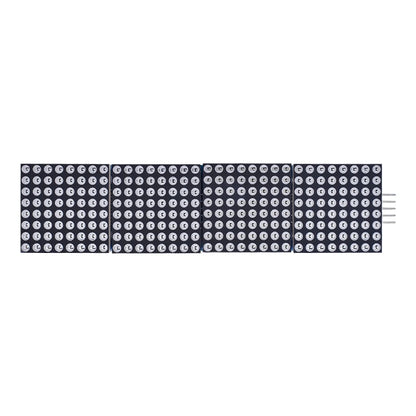 MAX7219 Point Battage Module LH Control Single-Chip Module 4 In 1 Display With 5P Cable, Specification: Blue Light - LCD & LED Display Module by buy2fix | Online Shopping UK | buy2fix