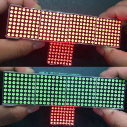 MAX7219 Point Battage Module LH Control Single-Chip Module 4 In 1 Display With 5P Cable, Specification: Blue Light - LCD & LED Display Module by buy2fix | Online Shopping UK | buy2fix