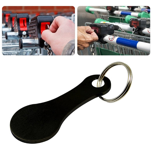 Metal Key Ring Shopping Trolley Tokens Removable Shopping Trolley Keys, Color: Black by buy2fix