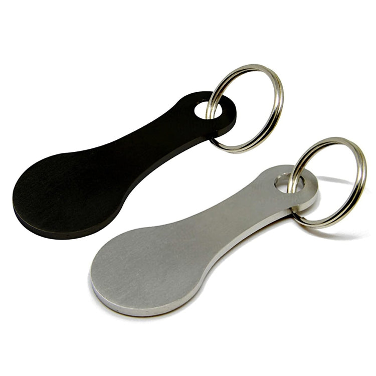 Metal Key Ring Shopping Trolley Tokens Removable Shopping Trolley Keys, Color: Silver by buy2fix