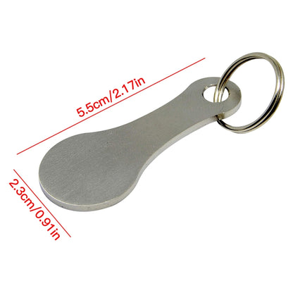 Metal Key Ring Shopping Trolley Tokens Removable Shopping Trolley Keys, Color: Silver by buy2fix