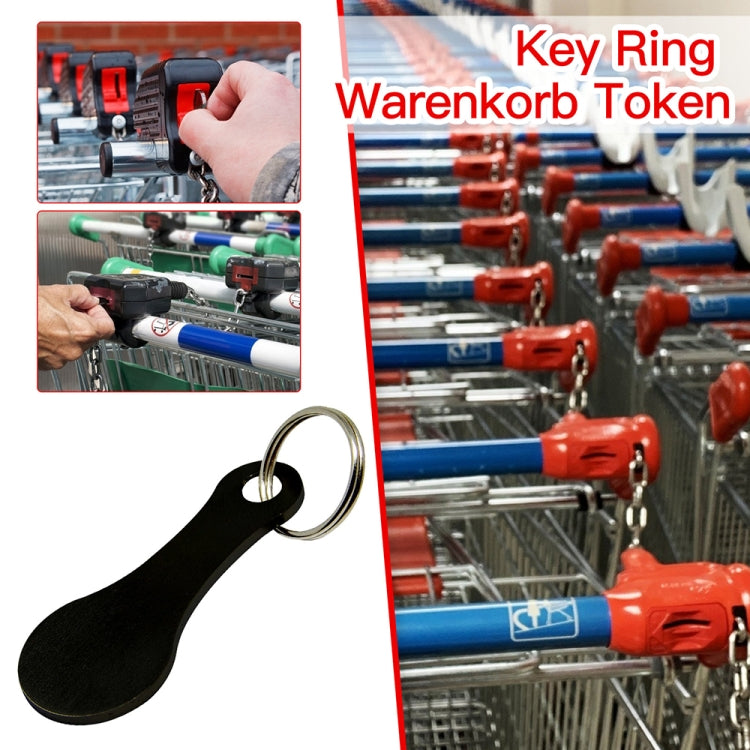 Metal Key Ring Shopping Trolley Tokens Removable Shopping Trolley Keys, Color: Silver by buy2fix