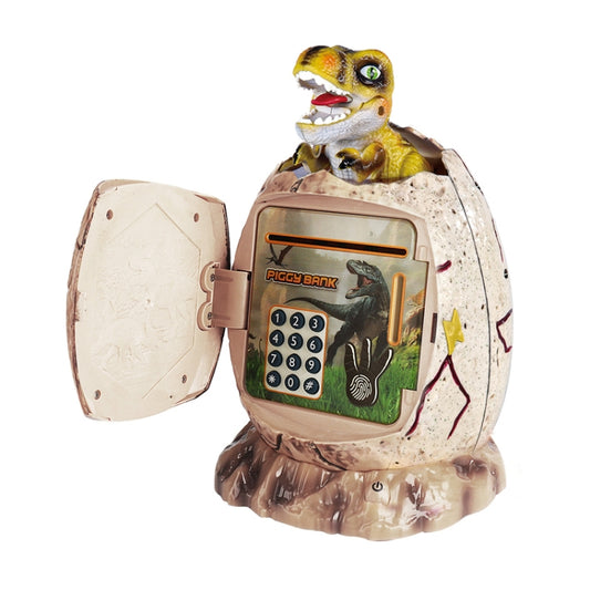 16.6 x 15.8 x 26cm Fingerprint Dinosaur Egg Password Money Bank Kids Toys Gifts Tyrannosaurus Rex Savings Jar(Beige) - Piggy Banks by buy2fix | Online Shopping UK | buy2fix