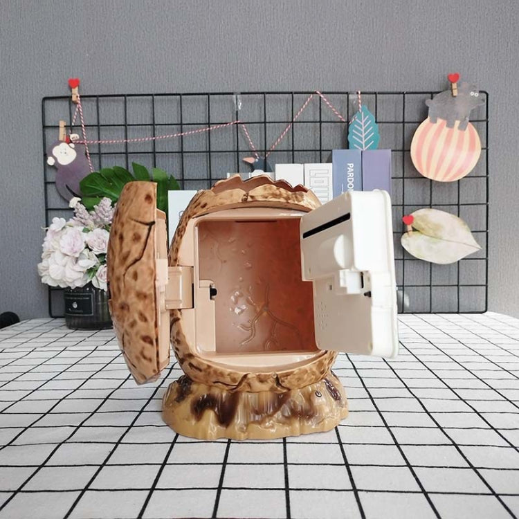 16.6 x 15.8 x 26cm Fingerprint Dinosaur Egg Password Money Bank Kids Toys Gifts Tyrannosaurus Rex Savings Jar(Beige) - Piggy Banks by buy2fix | Online Shopping UK | buy2fix