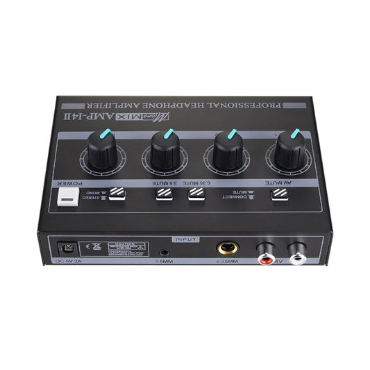 Mini HIFI 8-channel Monitoring Portable Headphone Amplifier Distributor(US Plug) -  by buy2fix | Online Shopping UK | buy2fix
