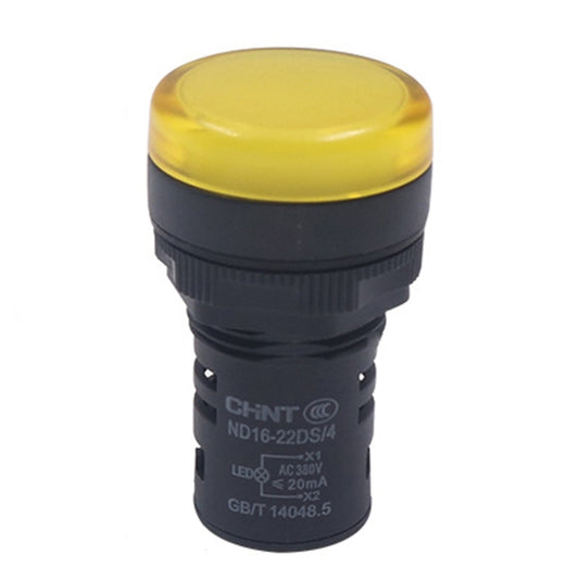 CHINT ND16-22DS LED Signal Light Power AD Indicator Lights, Model: 24V (Yellow) - Resistor / Diodes by CHINT | Online Shopping UK | buy2fix