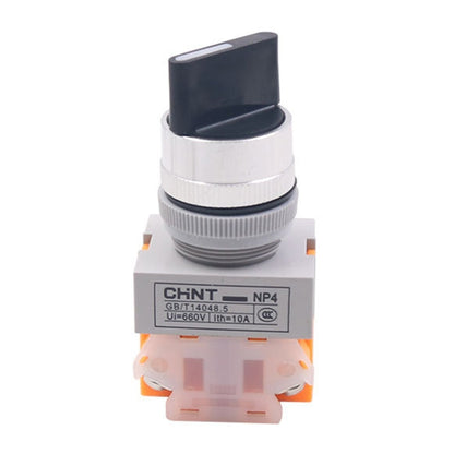 CHNT NP4-20X/31 Rotary Button 3-Position Self-Locking Transfer Switch Contacts 2 Normally Open - Car Switches by CHNT | Online Shopping UK | buy2fix