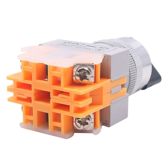 CHNT NP4-20X/31 Rotary Button 3-Position Self-Locking Transfer Switch Contacts 2 Normally Open - Car Switches by CHNT | Online Shopping UK | buy2fix
