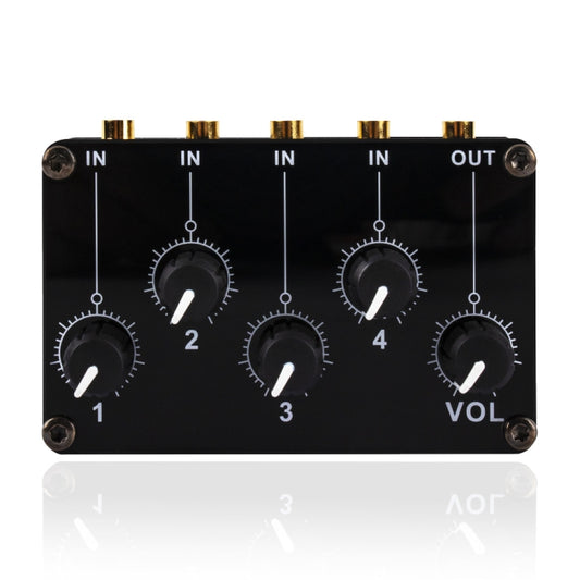 Portable 4-Way Stereo Line Passive Mixer Console(TX400) - Live Sound Effects Processors by buy2fix | Online Shopping UK | buy2fix