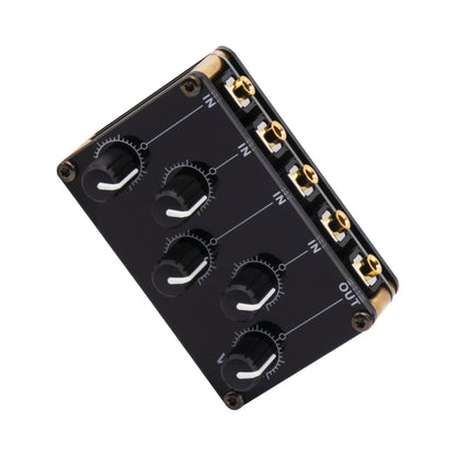 Portable 4-Way Stereo Line Passive Mixer Console(TX400) - Live Sound Effects Processors by buy2fix | Online Shopping UK | buy2fix