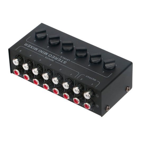 Audio Stereo Hub 6-Channel Passive Mixer Controller(CX600) - Live Sound Effects Processors by buy2fix | Online Shopping UK | buy2fix