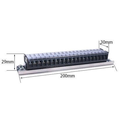 CHINT TD-1520 Terminal Block Rail Type Wiring Block Paralleling Wires Wire Connector - Booster Cable & Clip by CHNT | Online Shopping UK | buy2fix