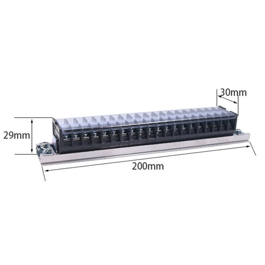 CHINT TD-1520 Terminal Block Rail Type Wiring Block Paralleling Wires Wire Connector - Booster Cable & Clip by CHNT | Online Shopping UK | buy2fix