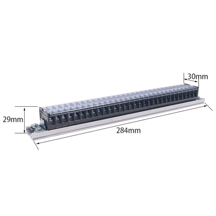 CHINT TD-1530 Terminal Block Rail Type Wiring Block Paralleling Wires Wire Connector - Booster Cable & Clip by CHNT | Online Shopping UK | buy2fix