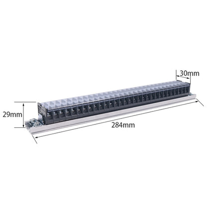 CHINT TD-1530 Terminal Block Rail Type Wiring Block Paralleling Wires Wire Connector - Booster Cable & Clip by CHNT | Online Shopping UK | buy2fix
