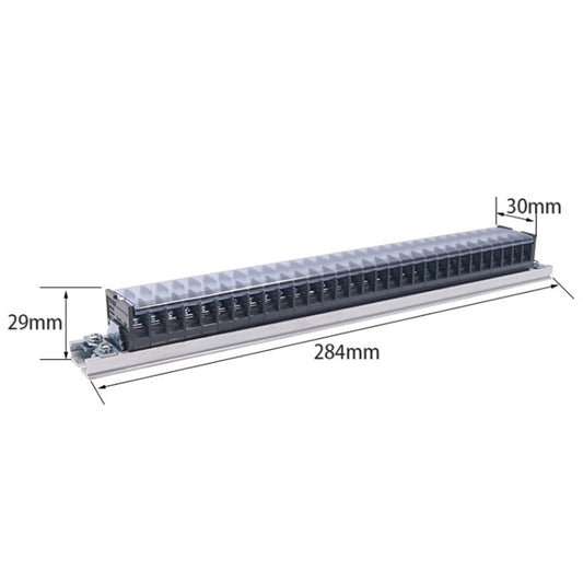 CHINT TD-1530 Terminal Block Rail Type Wiring Block Paralleling Wires Wire Connector - Booster Cable & Clip by CHNT | Online Shopping UK | buy2fix
