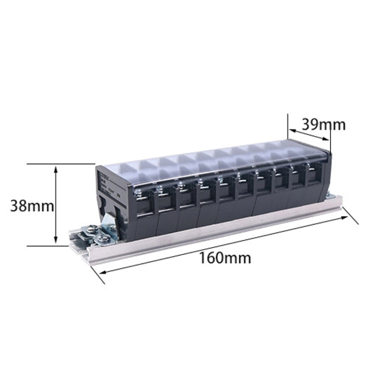 CHINT TD-2010 Terminal Block Rail Type Wiring Block Paralleling Wires Wire Connector - Booster Cable & Clip by CHNT | Online Shopping UK | buy2fix