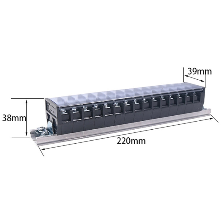 CHINT TD-2015 Terminal Block Rail Type Wiring Block Paralleling Wires Wire Connector - Booster Cable & Clip by CHNT | Online Shopping UK | buy2fix
