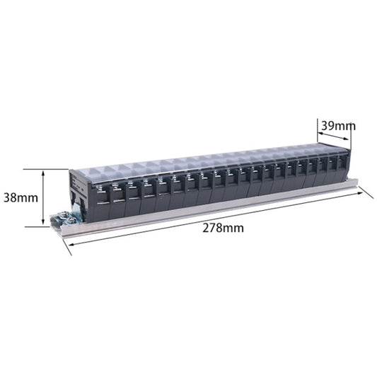 CHINT TD-2020 Terminal Block Rail Type Wiring Block Paralleling Wires Wire Connector - Booster Cable & Clip by CHNT | Online Shopping UK | buy2fix