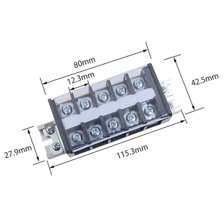 CHINT TD-305 Terminal Block Rail Type Wiring Block Paralleling Wires Wire Connector - Booster Cable & Clip by CHNT | Online Shopping UK | buy2fix