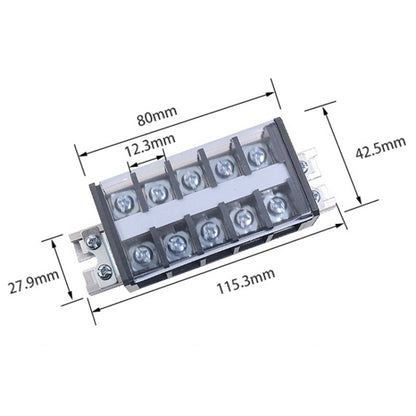 CHINT TD-305 Terminal Block Rail Type Wiring Block Paralleling Wires Wire Connector - Booster Cable & Clip by CHNT | Online Shopping UK | buy2fix