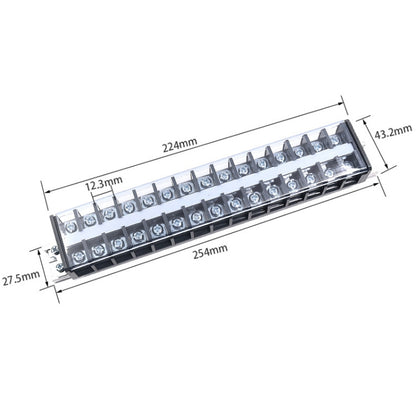 CHINT TD-3015 Terminal Block Rail Type Wiring Block Paralleling Wires Wire Connector - Booster Cable & Clip by CHNT | Online Shopping UK | buy2fix