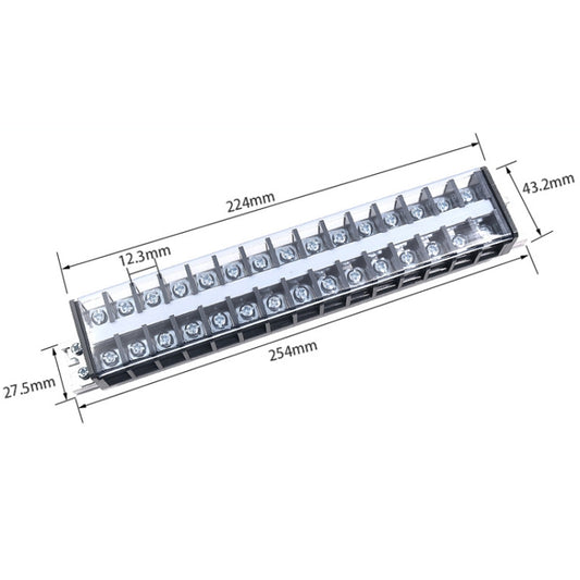 CHINT TD-3015 Terminal Block Rail Type Wiring Block Paralleling Wires Wire Connector - Booster Cable & Clip by CHNT | Online Shopping UK | buy2fix