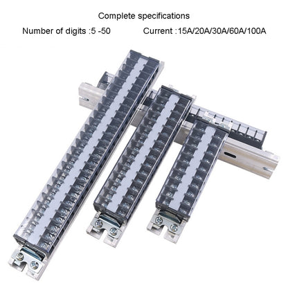 CHINT TD-1525 Terminal Block Rail Type Wiring Block Paralleling Wires Wire Connector - Booster Cable & Clip by CHNT | Online Shopping UK | buy2fix