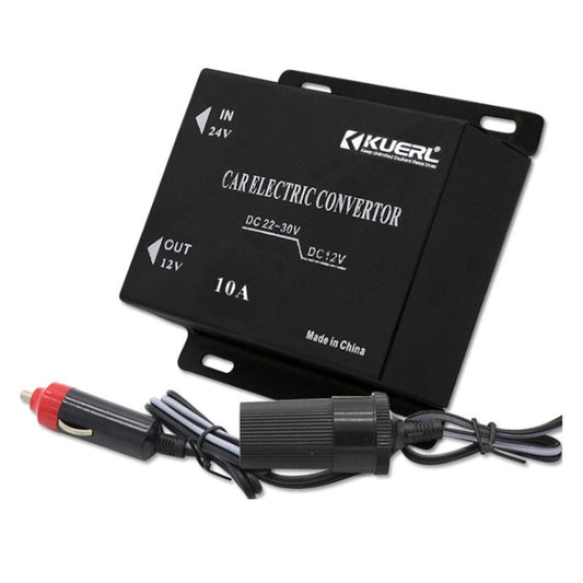 Car Audio Subwoofer Modification Cigarette Lighter Plug Power Converter Buck, Model: 24V-12V 10A - Step-down Transformer by buy2fix | Online Shopping UK | buy2fix