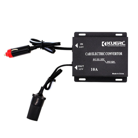 Car Audio Subwoofer Modification Cigarette Lighter Plug Power Converter Buck, Model: 24V-12V 10A - Step-down Transformer by buy2fix | Online Shopping UK | buy2fix