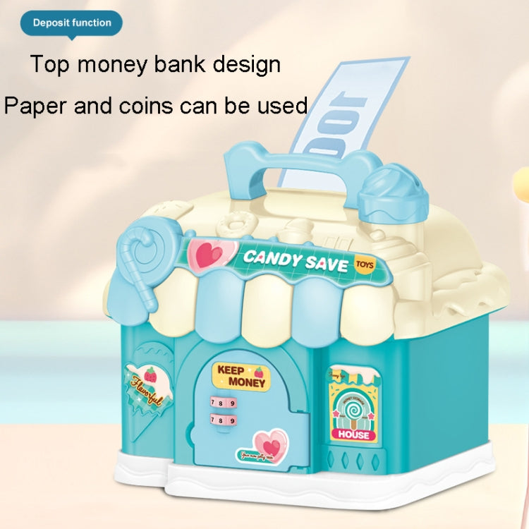 18 x 15 x 16.5cm Candy House Childrens Cartoon Coin Bank Small House Savings Jar Toys(Pink) - Piggy Banks by buy2fix | Online Shopping UK | buy2fix
