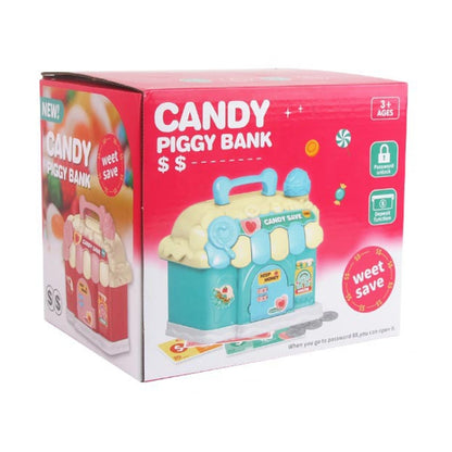 18 x 15 x 16.5cm Candy House Childrens Cartoon Coin Bank Small House Savings Jar Toys(Pink) - Piggy Banks by buy2fix | Online Shopping UK | buy2fix