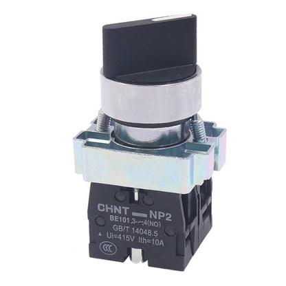 CHINT NP2-BD25 2 Gear Self-locking 1NO+1NC Power Transfer Switch Short Handle Master Knob 22mm - Car Switches by CHINT | Online Shopping UK | buy2fix