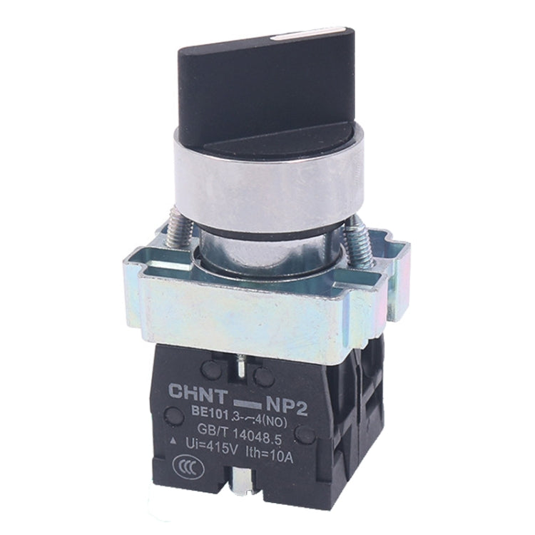 CHINT NP2-BD23 2 Gear Self-locking 2NO Power Transfer Switch Short Handle Master Knob 22mm - Car Switches by CHINT | Online Shopping UK | buy2fix