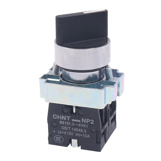 CHINT NP2-BD33 3 Gear Self-locking 2NO Power Transfer Switch Short Handle Master Knob 22mm - Car Switches by CHINT | Online Shopping UK | buy2fix