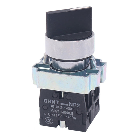 CHINT NP2-BD53 3 Gear Self-resetting 2NO Power Transfer Switch Short Handle Master Knob 22mm - Car Switches by CHINT | Online Shopping UK | buy2fix