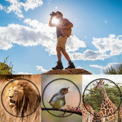 16x52 High Definition Outdoor Bird Viewing Monocular Telescope, Spec: Green Film without Bag by buy2fix