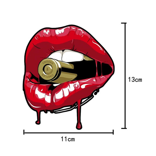 13x11cm Lip Car Stickers Body Bumper Scratch Stickers - Decorative Sticker by buy2fix | Online Shopping UK | buy2fix