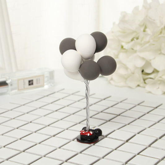 Car Ornaments Confession Balloons Cute Decorative Supplies, Color: Gray White by buy2fix